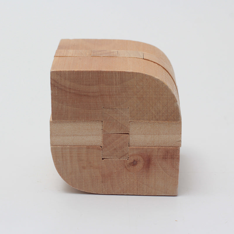 Leaf Shape Lock wooden puzzle